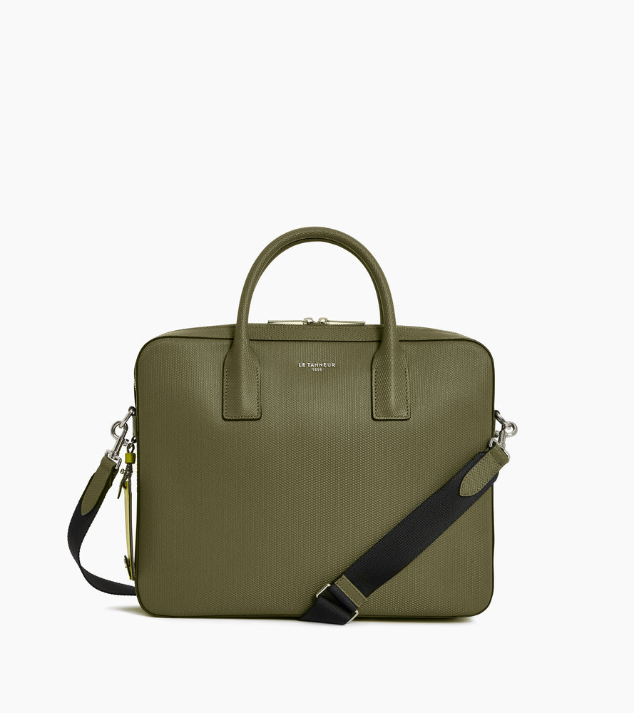 Porte document slim 14" Emile en cuir signature T