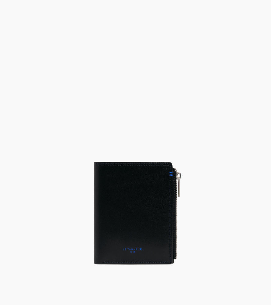 Martin medium vertical zipped wallet in smooth leather