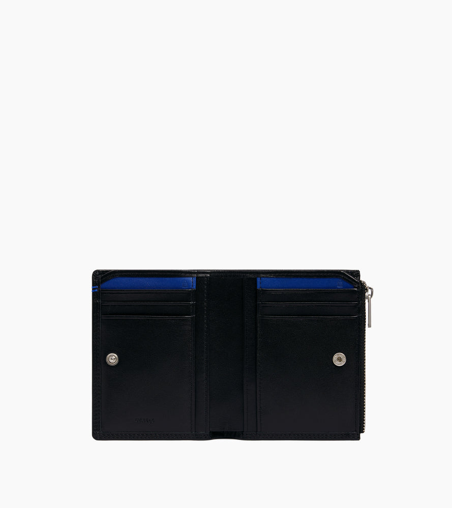 Martin medium vertical zipped wallet in smooth leather