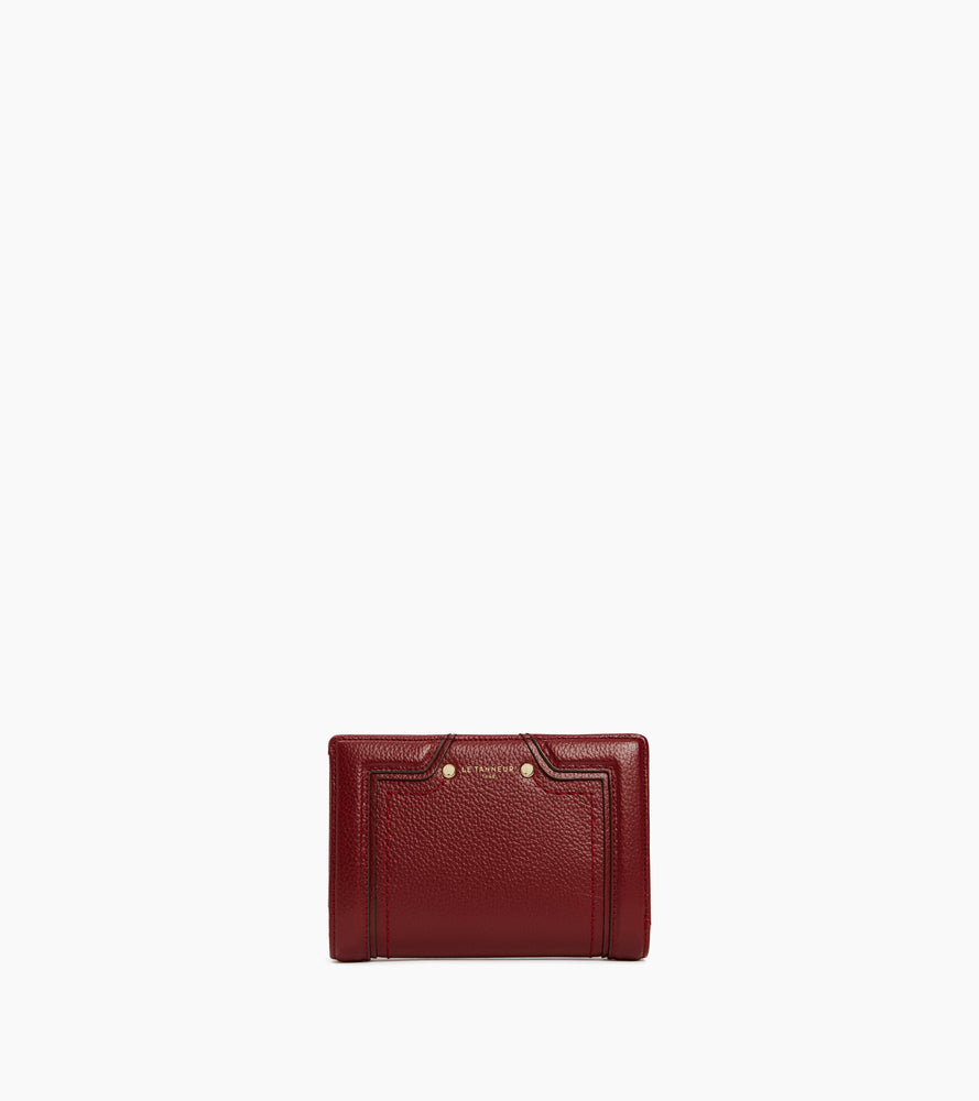 Portefeuille moyen modèle Ella en cuir grainé