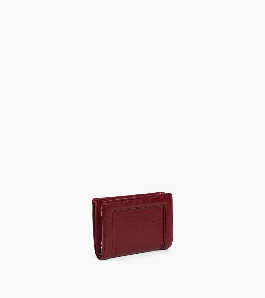 Portefeuille moyen modèle Ella en cuir grainé