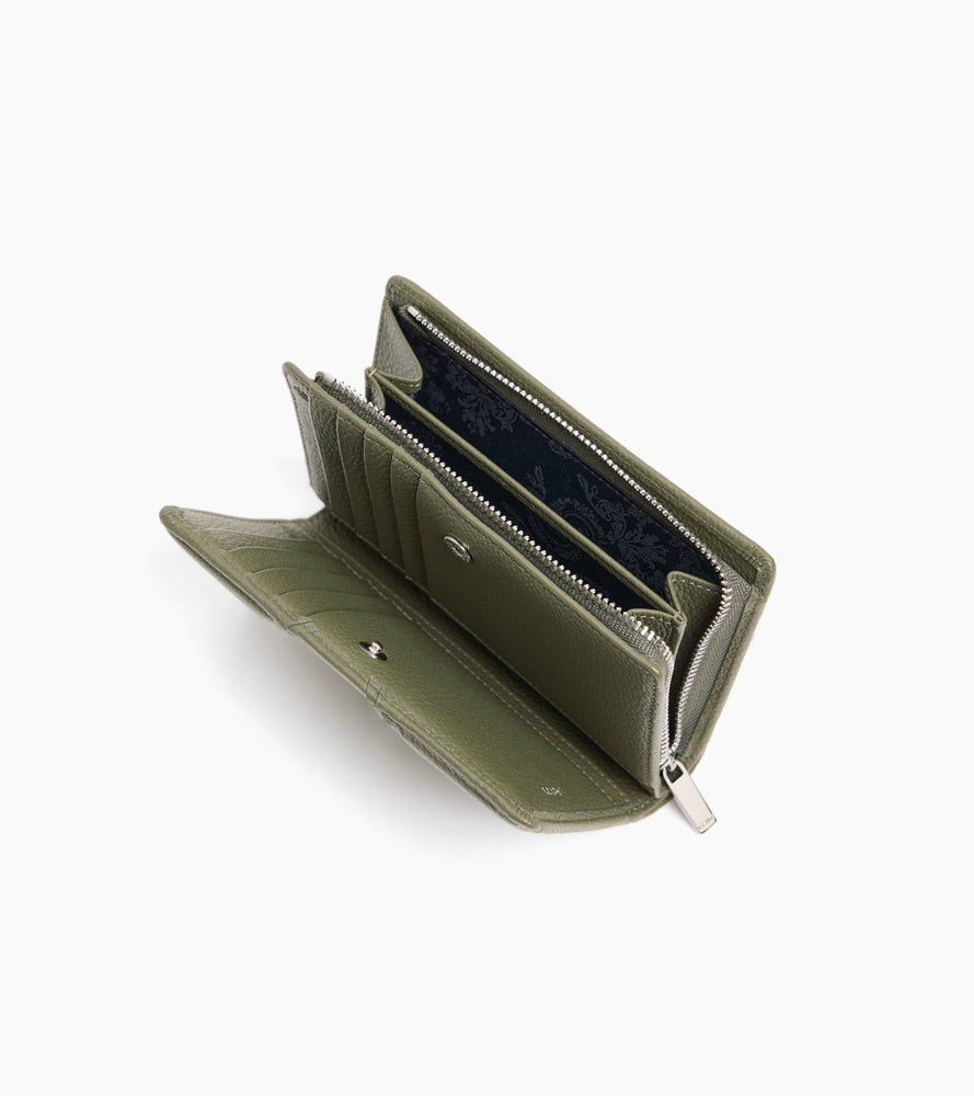 Portefeuille moyen modèle Ella en cuir grainé
