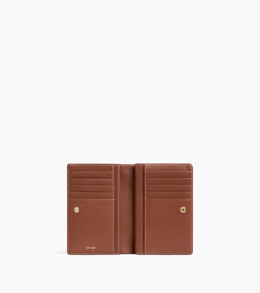 Mittelgroße Brieftasche Ella aus genarbtem Leder
