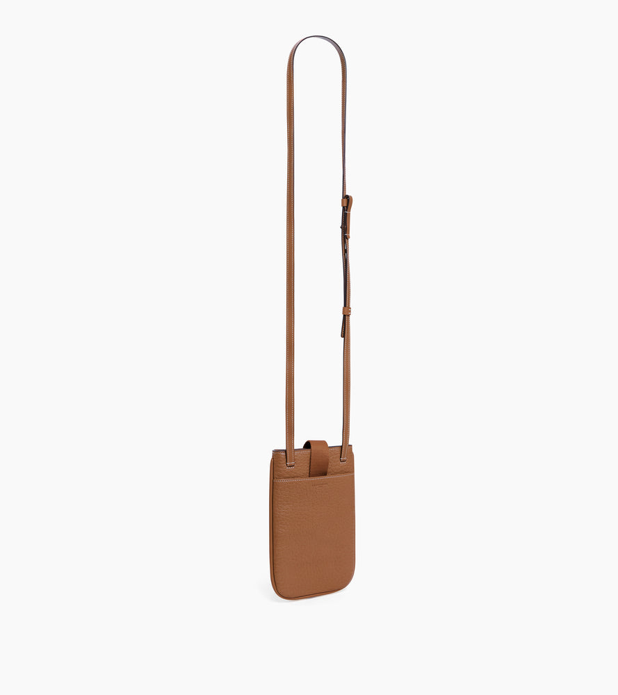 Etui téléphone Noah en cuir grain buffle et cuir lisse