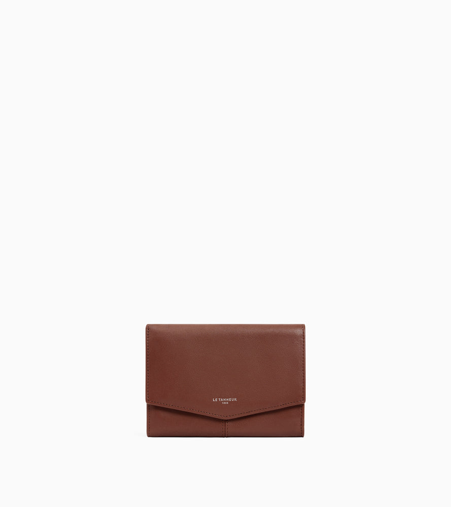 Billetera mediana modelo Charlotte en cuero liso