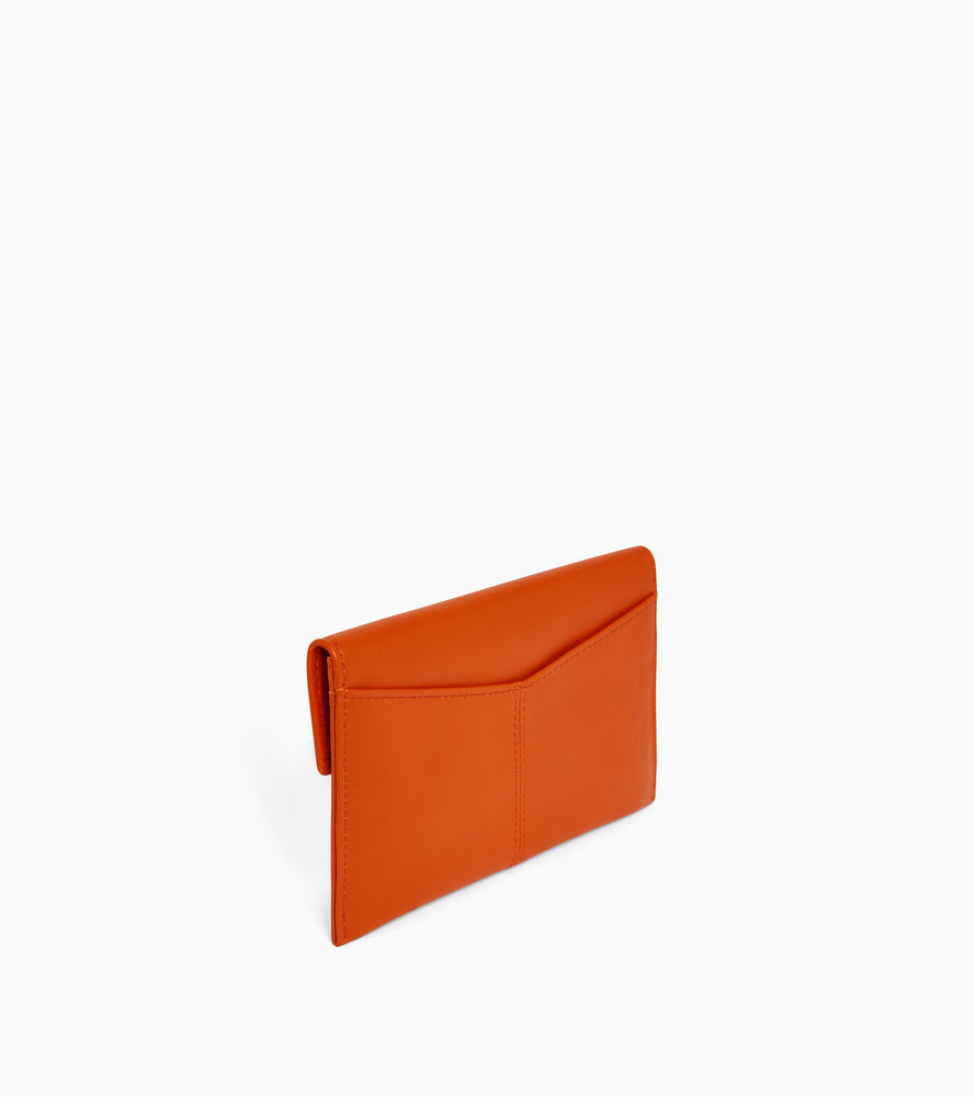 Mittlere Umschlagtasche Charlotte aus glattem Leder
