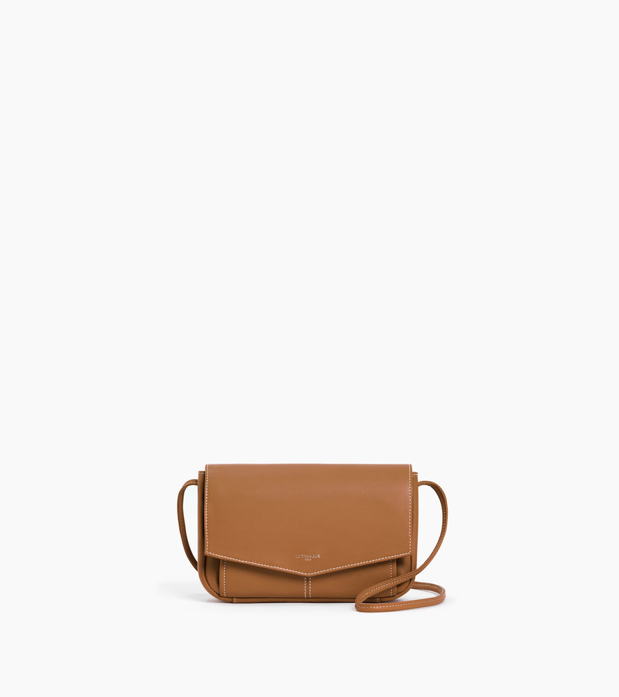 Pochette avec bandoulière amovible Charlotte en cuir lisse