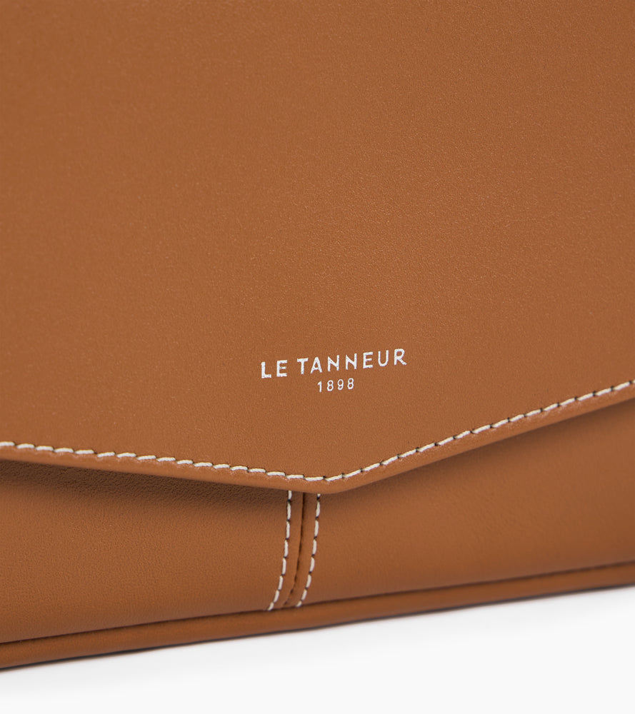 Pochette avec bandoulière amovible Charlotte en cuir lisse