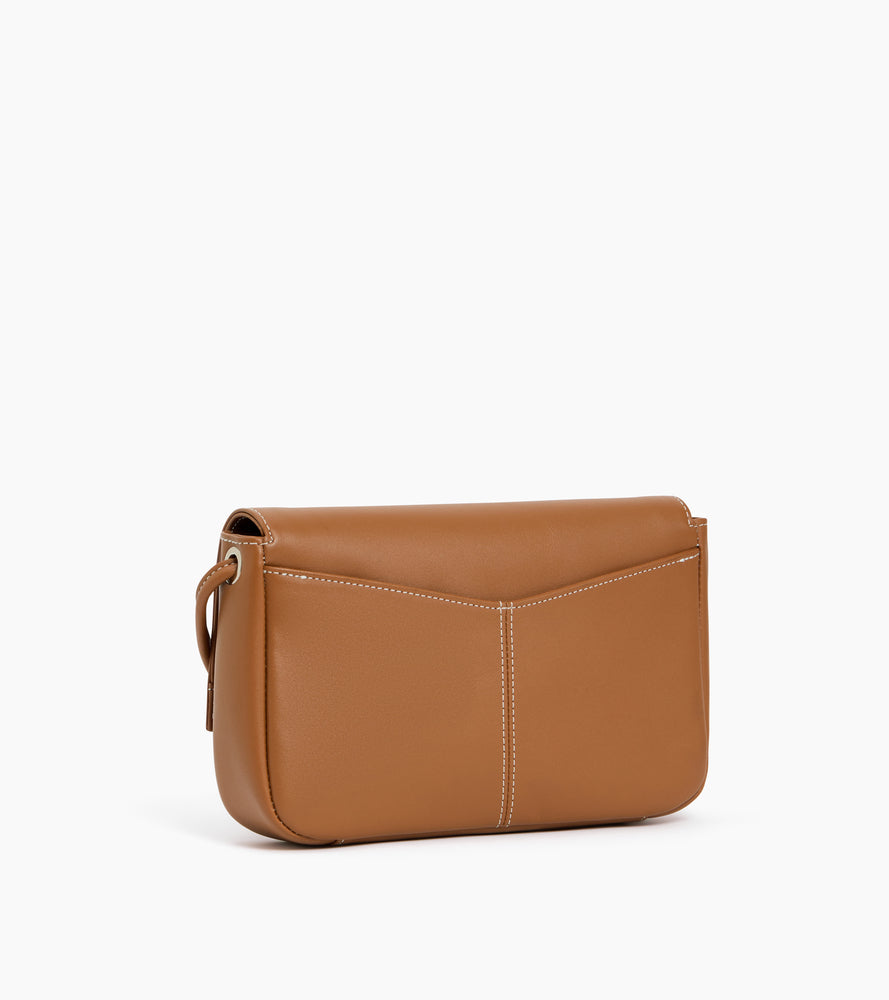 Pochette avec bandoulière amovible Charlotte en cuir lisse