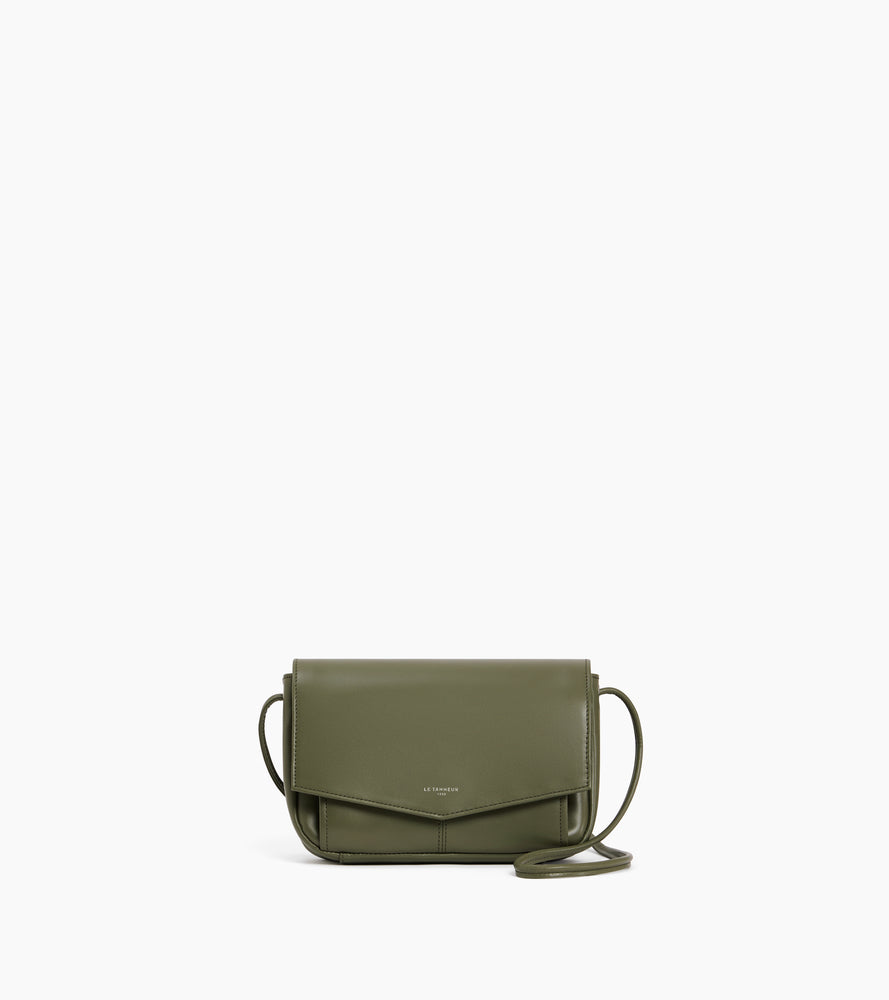 Pochette avec bandoulière amovible Charlotte en cuir lisse