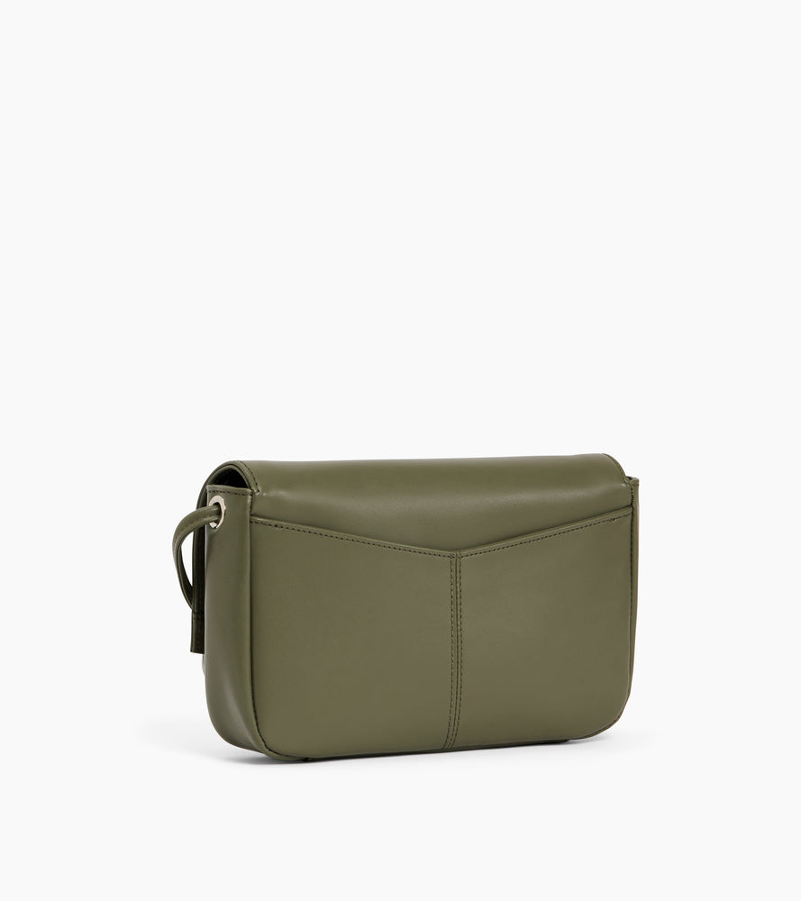 Pochette avec bandoulière amovible Charlotte en cuir lisse