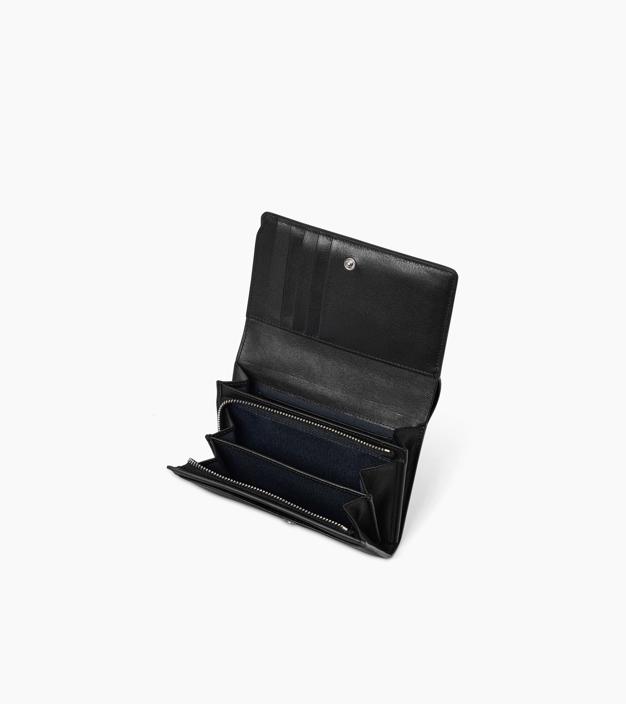 Louison medium wallet with flap in smooth leather