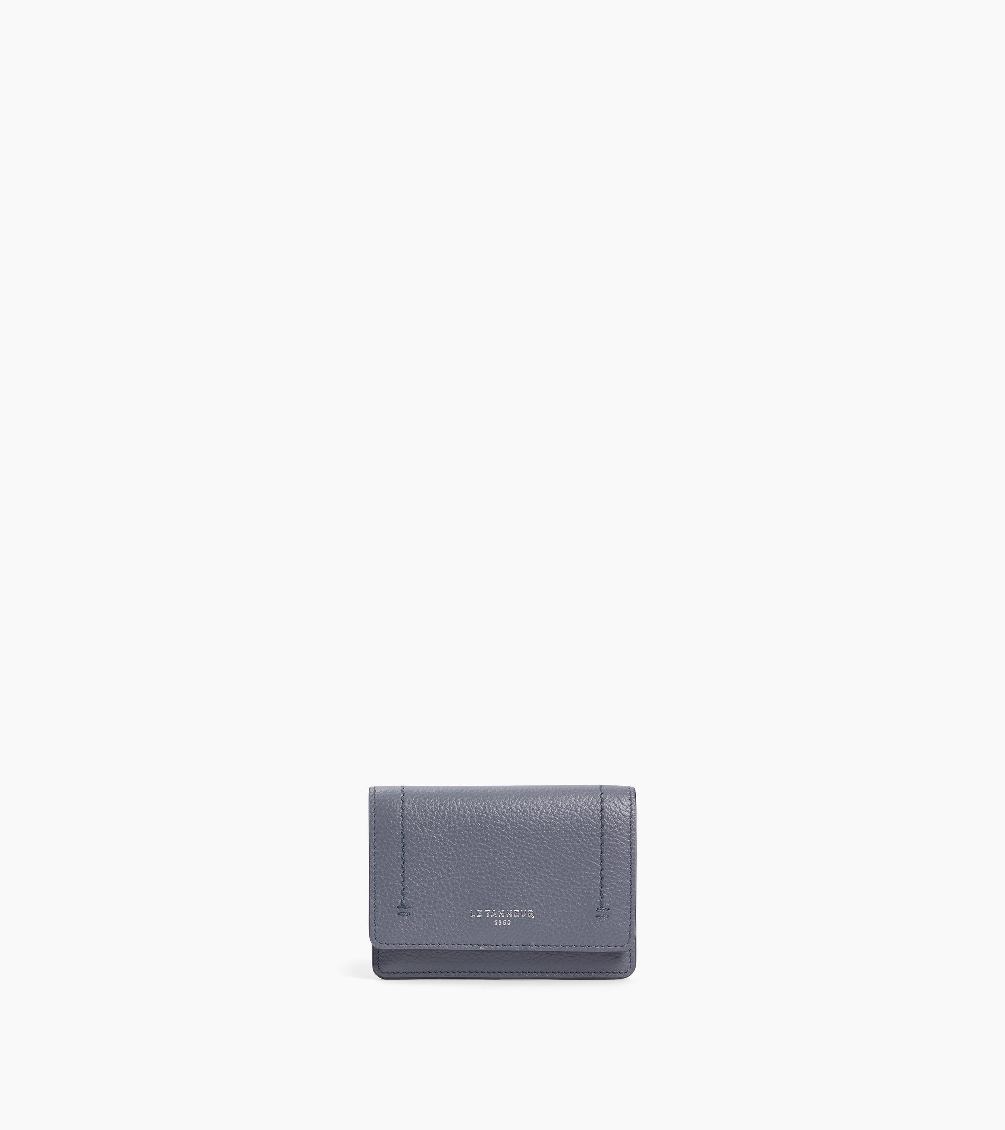 Louison グレインレザー スモール フラップ付きカードケース